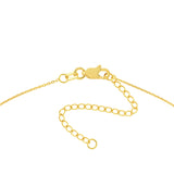Engravable 14Kt. Gold Diamond Bar Necklace