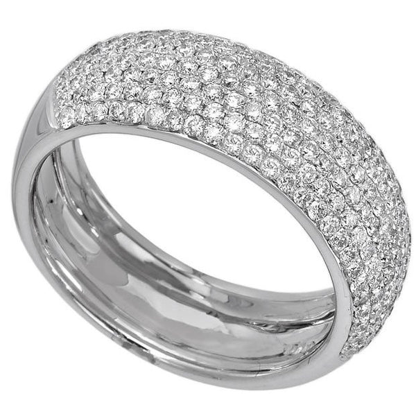 18K White Gold 1.03TCW Diamond Ladies Right Hand Ring