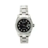Pre-Owned Rolex 'Lady-DateJust' 28 Diamonds & Stainless Steel