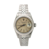Pre-Owned Rolex 'Lady DateJust' 28 18Kt White Gold & Stainless Steel