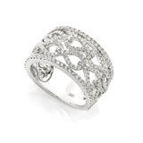 14K White Gold 1.27ct Round Diamond Ladies Wedding Band