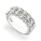 18K White Gold 2.57tcw Ladies Diamond Band