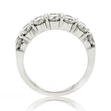 18K White Gold 2.57tcw Ladies Diamond Band