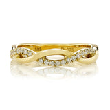 14K Yellow Gold 0.23tcw Ladies Diamond Band