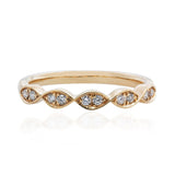 18K Yellow Gold 0.14tcw Ladies Diamond Band