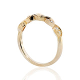 18K Yellow Gold 0.14tcw Ladies Diamond Band