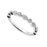 18K White Gold 0.25tcw Ladies Diamond Band