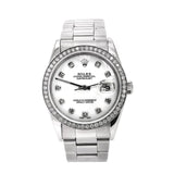 Pre-Owned Rolex 'Lady-DateJust' 36 Diamond & Stainless Steel