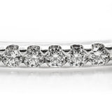 14K White Gold 3.05tcw Diamond Round Bangle Bracelet