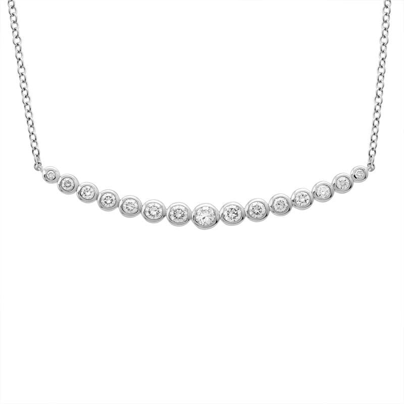 14K White Gold 0.48TCW Diamond Necklace
