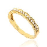 18k Yellow Gold 0.23tcw Ladies Diamond Band