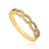 18k Yellow Gold 0.17tcw Ladies Diamond Band