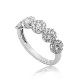 18K White Gold 0.83tcw Diamond Ladies Band