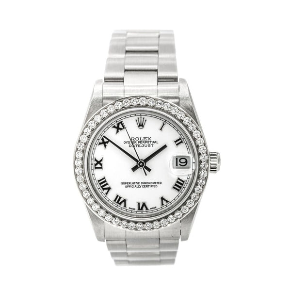 Pre-Owned Rolex 'Lady Datejust' 31 Diamond & Stainless Steel