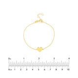 Engravable 14kt. Yellow Gold Heart Bracelet