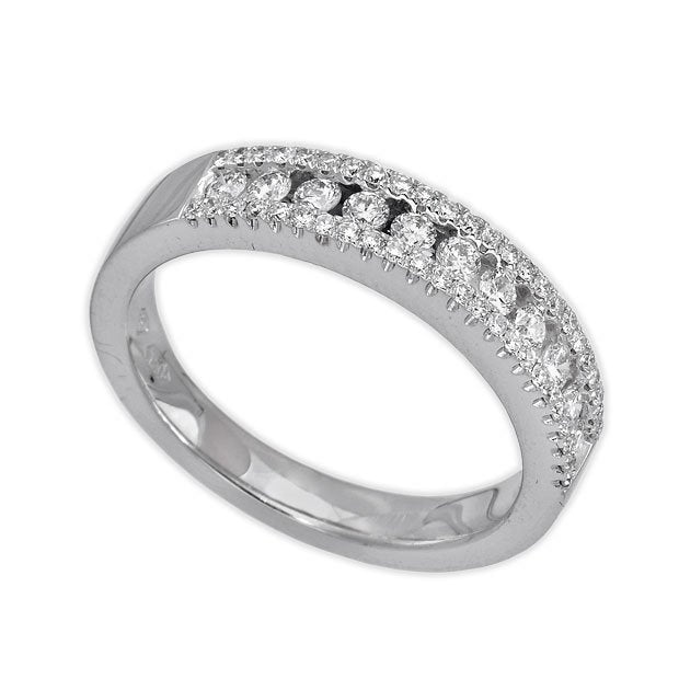 18K White Gold 0.48tcw Ladies Wedding Ring