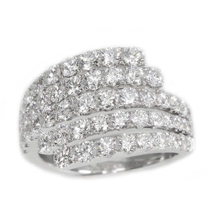 18K White Gold 2.72TCW Diamonds Ladies Wedding Ring