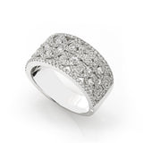 14K White Gold 1.29tcw Diamond Ladies Band