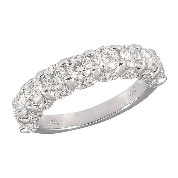 14K White Gold 2.00tcw Pave Diamond Ladies Wedding Ring