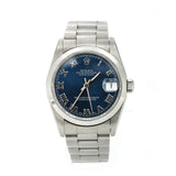 Pre-Owned Rolex 'Lady Datejust' 31 Stainless Steel Blue Face Roman Numerals