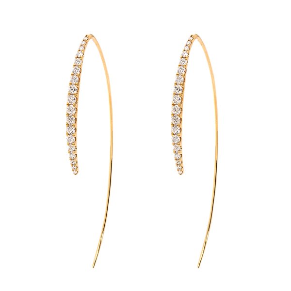 18k Yellow Gold 0.72tcw Diamond Earrings