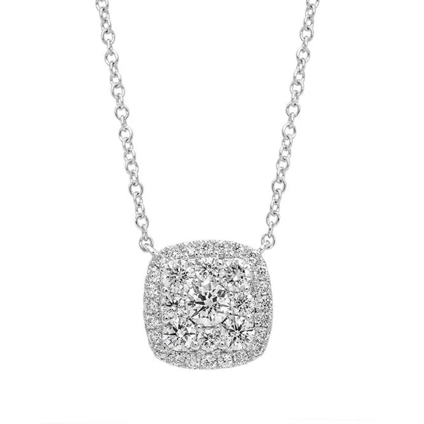 18K White Gold 1.04tcw Diamond Necklace