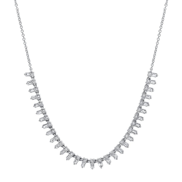 14K White Gold 1.25tcw Diamond Necklace