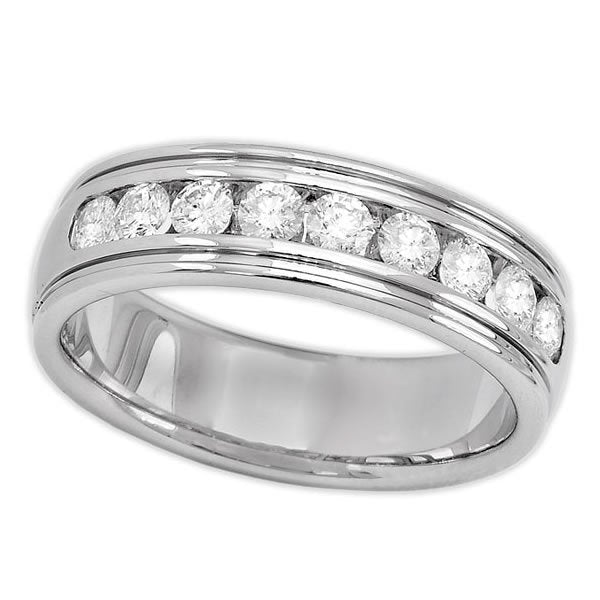 14K White Gold 0.75 tcwMens Diamond Ring